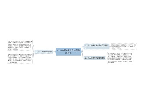 个人所得税是当月扣还是次月扣