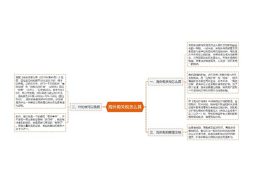 海外购关税怎么算