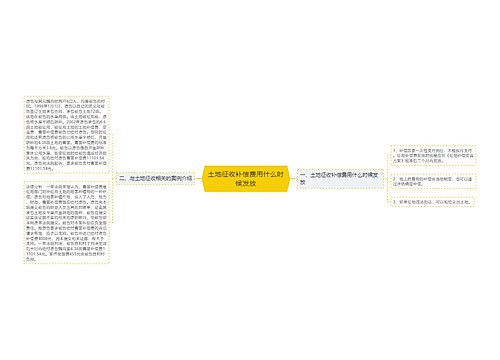 土地征收补偿费用什么时候发放