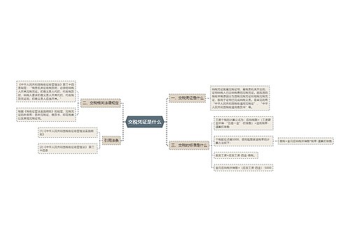 交税凭证是什么