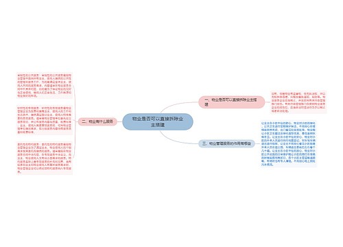 物业是否可以直接拆除业主搭建