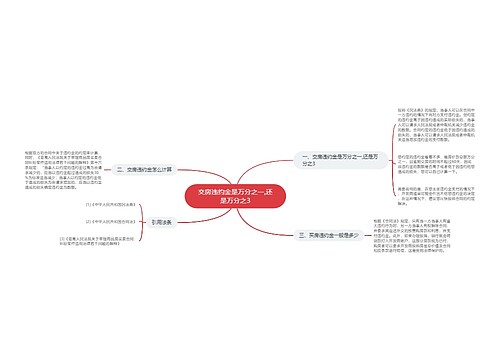 交房违约金是万分之一,还是万分之3