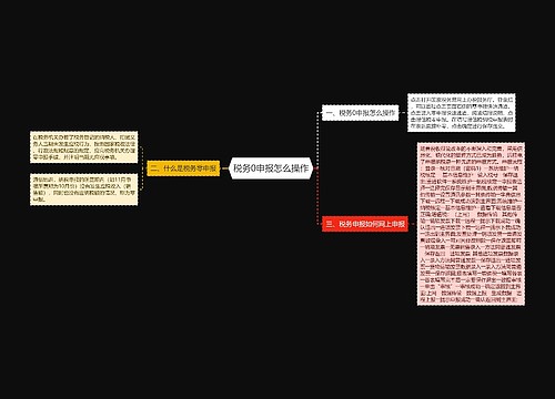 税务0申报怎么操作