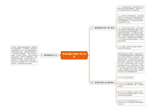 商品房漏水找哪个部门投诉