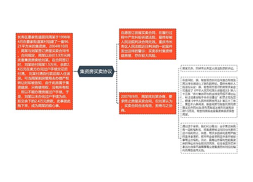 集资房买卖协议