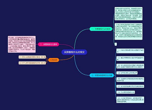 买房缴税什么时候交