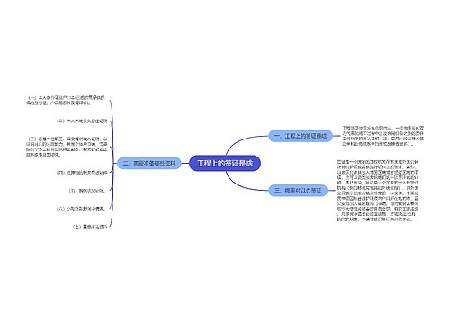 工程上的签证是啥