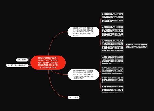 最高人民法院研究室关于贯彻执行《关于复查历史案件中处理私人房产有关事项的通知》第二条中的几个问题的电话答复