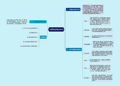 宅基地出租合法吗