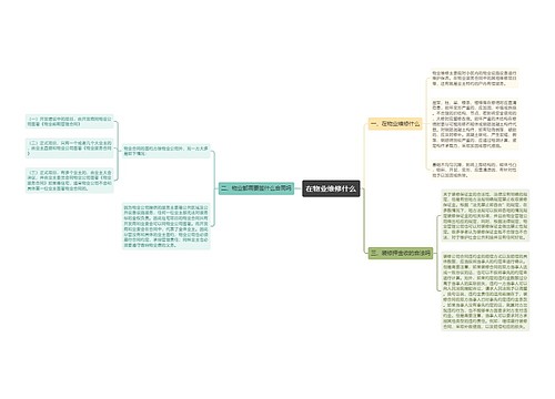 在物业维修什么