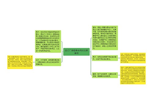 签订厂房租售合同的注意事项