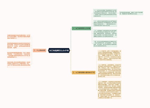 出口免税烟怎么办手续