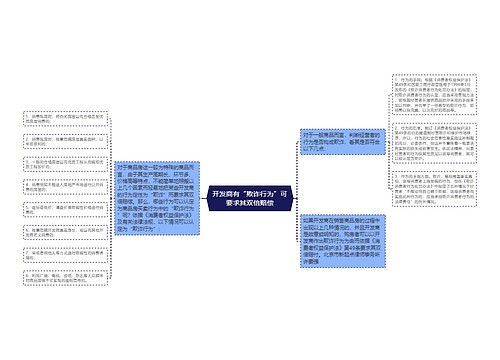 开发商有“欺诈行为”可要求其双倍赔偿