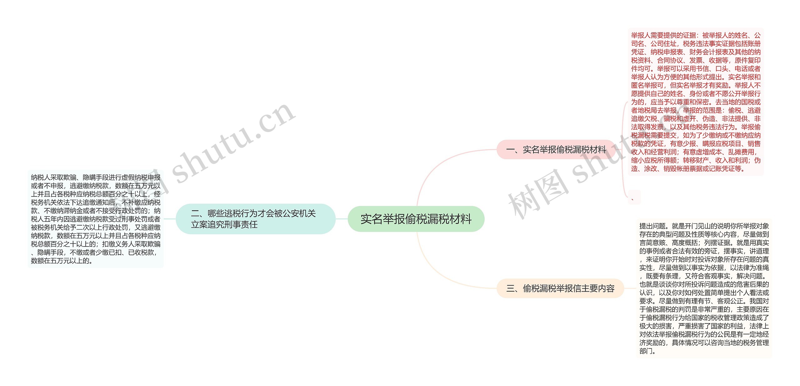 实名举报偷税漏税材料