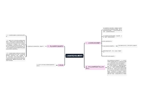 土地使用证明在哪里开