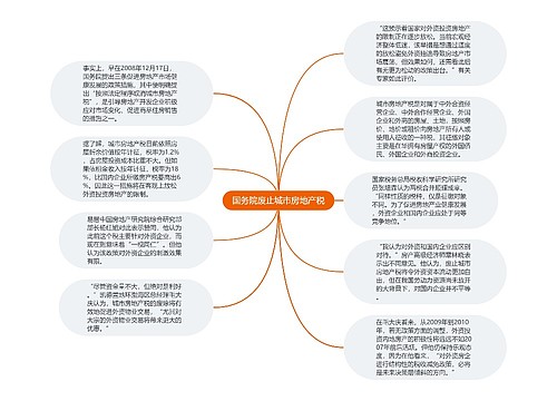 国务院废止城市房地产税