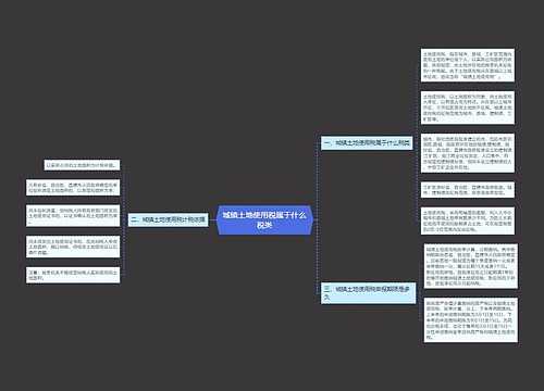 城镇土地使用税属于什么税类