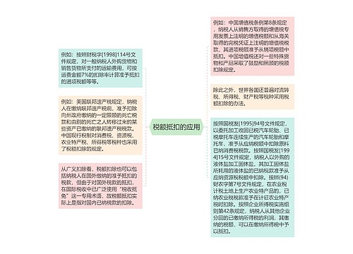 税额抵扣的应用