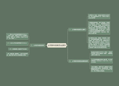 公司购车抵税怎么操作