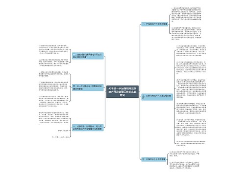 关于进一步加强和规范房地产开发管理工作的实施意见