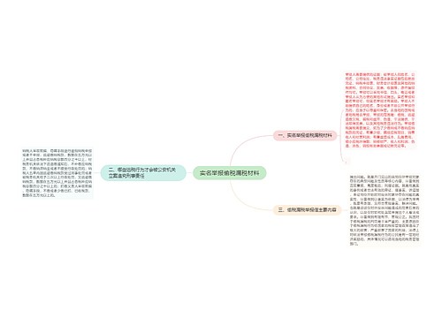 实名举报偷税漏税材料