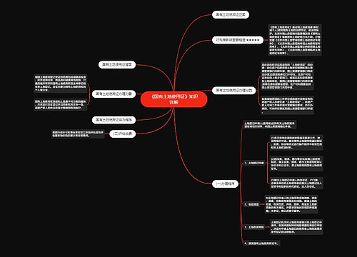 《国有土地使用证》知识详解