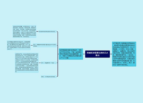 商铺投资需要注意的几大要点