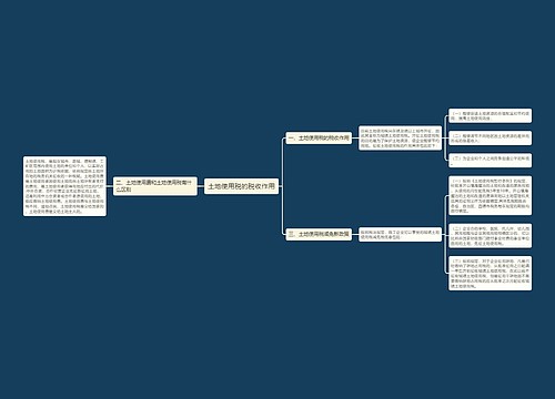 土地使用税的税收作用
