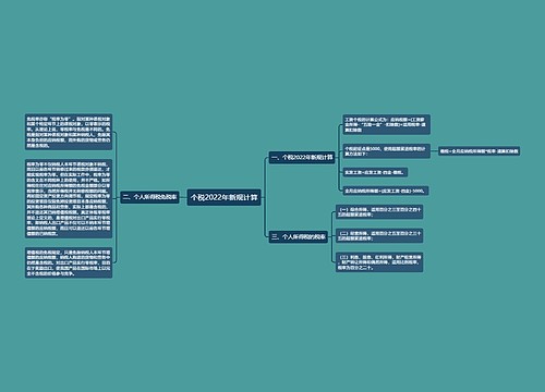 个税2022年新规计算
