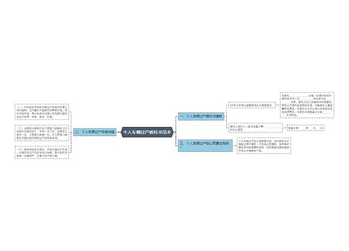 个人车辆过户委托书范本