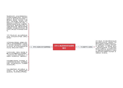 农村土地流转的好处都有哪些