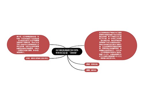 出口退(免)税退付率100%带来出口企业 “及时雨”