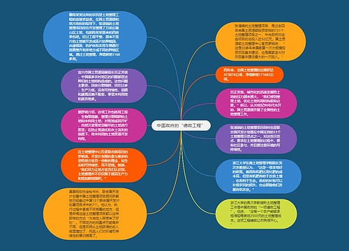 中国政府的“德政工程”