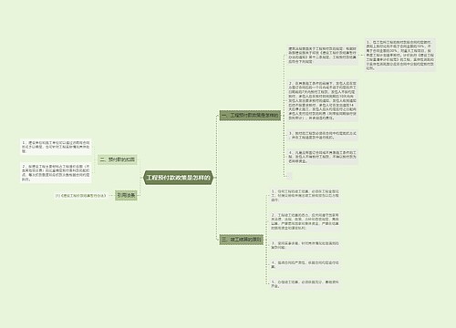 工程预付款政策是怎样的