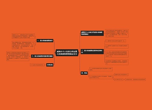 威海市个人住房公积金重大疾病提取管理规定全文