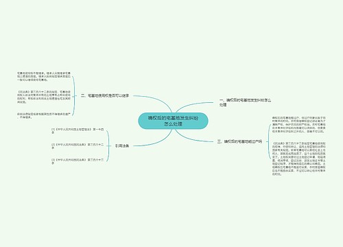 确权后的宅基地发生纠纷怎么处理