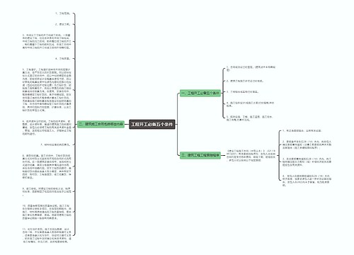 工程开工必备五个条件