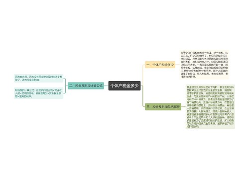 个体户税金多少