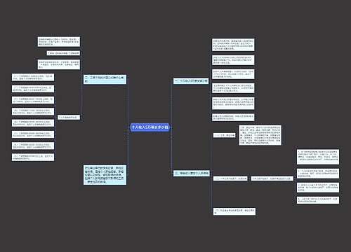 个人收入5万要交多少税