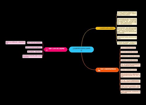 土地使用权抵押的法律特征