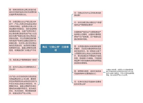 购买“已购公房”注意事项