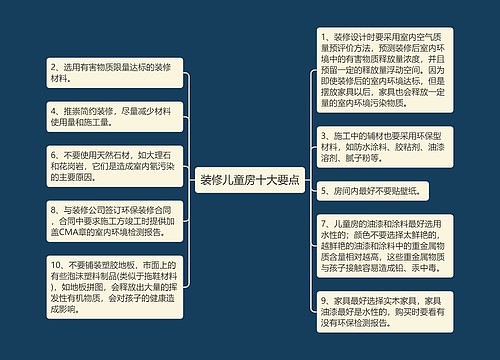 装修儿童房十大要点