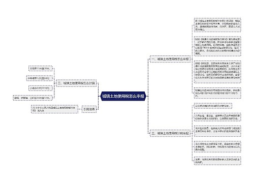 城镇土地使用税怎么申报