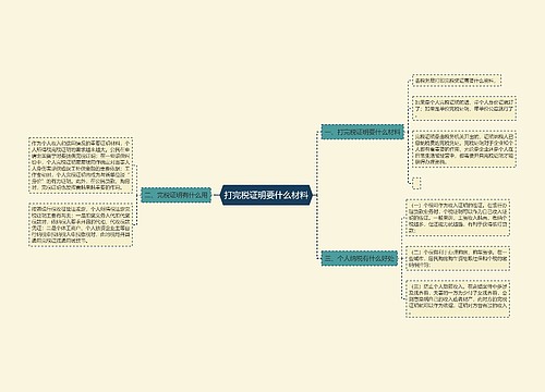 打完税证明要什么材料