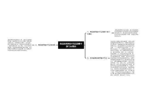 商品房预售许可证是哪个部门办理的