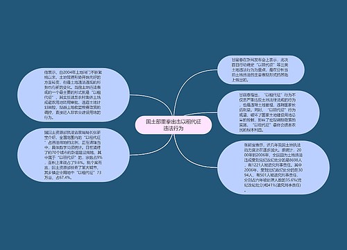 国土部重拳出击以租代征违法行为