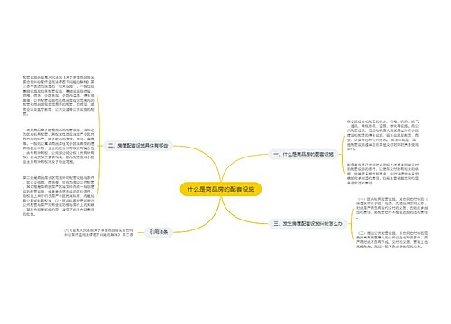 什么是商品房的配套设施