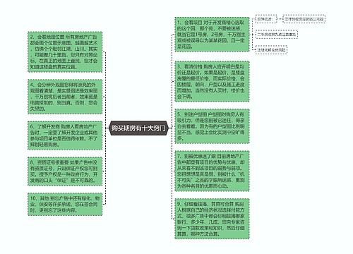 购买期房有十大窍门