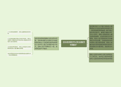 投标担保的方式和金额怎样确定？