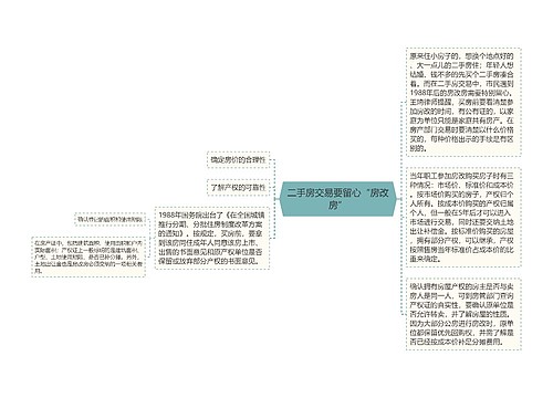 二手房交易要留心“房改房”